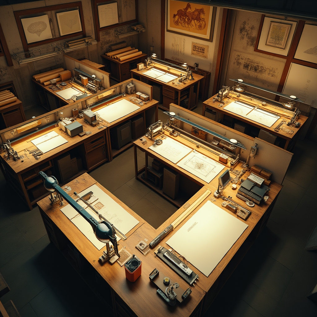 Интерьер мастерской широкоформатной печати